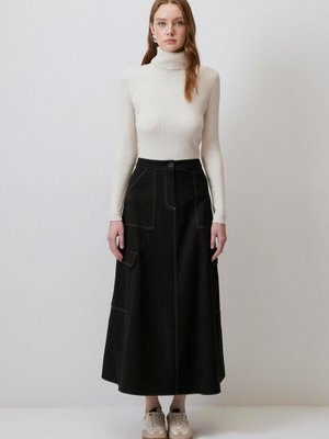 A Kesim Yüksek Bel Etek