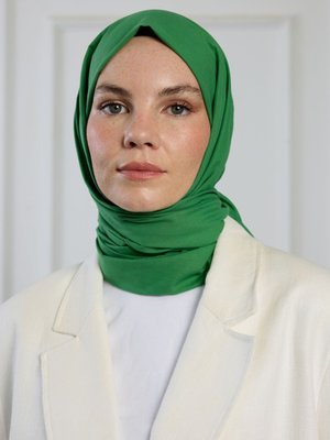 Yeşil Pure Pamuk Şal