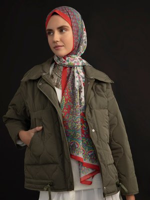 Etnik Desenli Şal Cok Renkli