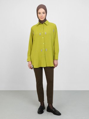 Yağ Yeşili Bluz / Gömlek