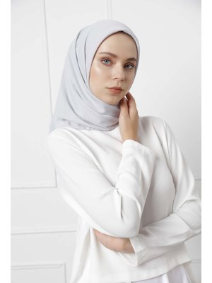 Gümüş Krep Eşarp