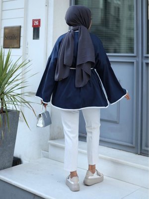 Bağlamalı Gabardin Ceket