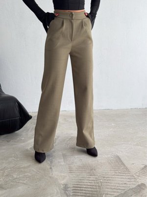 Kadın Kaşe Pantolon Geniş Paça Baggy Yüksek Bel Maxi