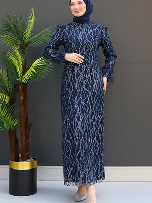Ala Abiye Elbise Lacivert Ala Abiye Elbise Lacivert
