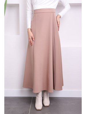 Vizon Scuba Kloş Etek Vizon Scuba Kloş Etek