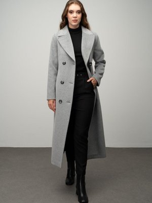 Punto Detaylı Kruvaze Exclusive Kaban A.gri