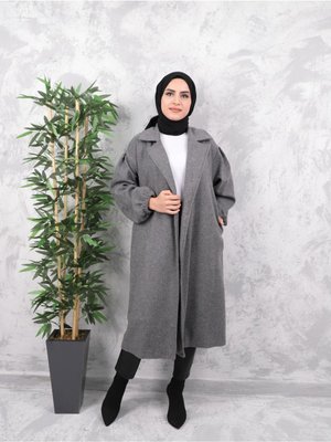 Kuşaklı Kolları Büzgülü Kaban