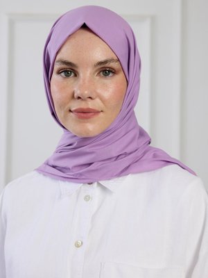 Lila Pure Pamuk Şal