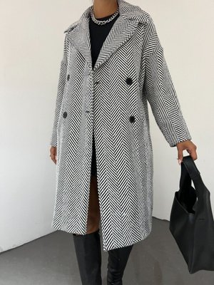 Balık Sırtı Desen Cepli Kaşe Kap