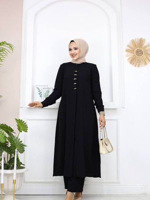 Tunik Pantolon Takım Özel Gün Davetler İçin Krep Kumaş