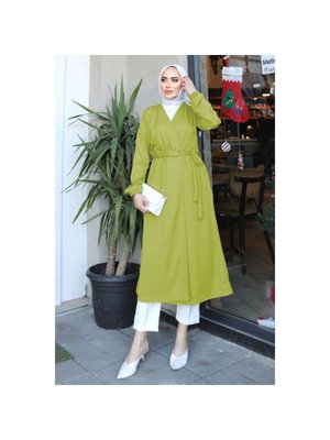Tünel Kemer Detay Kimono Yeşil