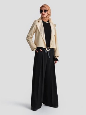 Pileli Pantolon Etek