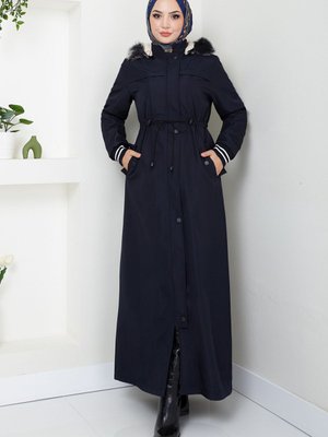 Önden Fermuarlı Kaban M Laci