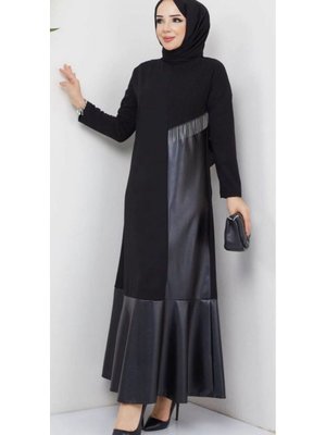 Deri Püsküllü Elbise