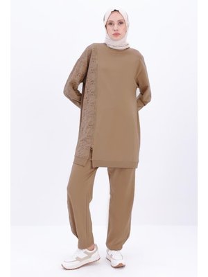 Vizon Fisto Garnili Pantolonlu Takım