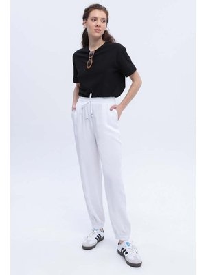Beyaz Jogger Pantolon Beyaz Jogger Pantolon