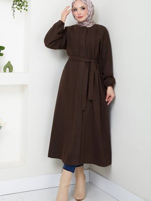 Manşeti Lastikli Kaban M Kahve