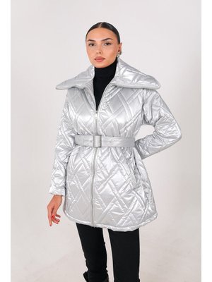 Gümüş Şişme Mont
