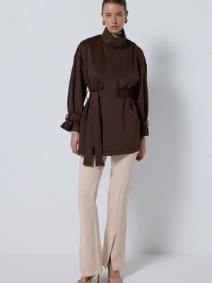 Bağlama Detaylı Scuba Ceket