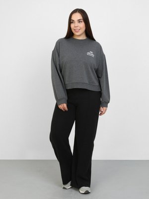 Siyah Yumuşa Tuşeli Büyük Beden Pantolon