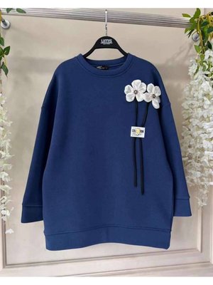 Şahin Aksesuarlı Armalı Üç İplik Sweat