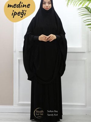 Sultan Baş İki Parça Sandy Kol Medine İpeği Çarşaf