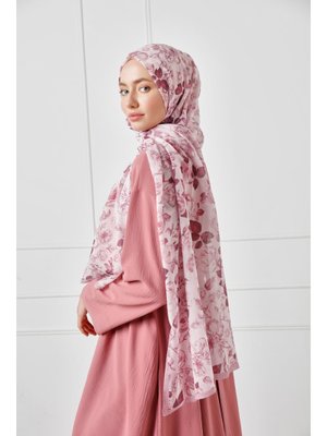 Gül Kurusu Desenli Şal