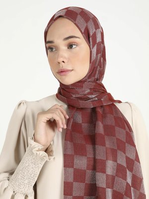 Kiremit Dama Karla Şal