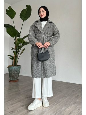 Balıksırtı Mint Kaşe Kaban Balıksırtı Mint Kaşe Kaban