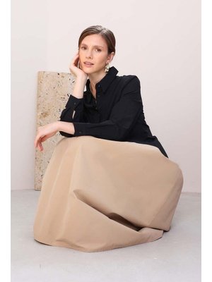 Siyah Pensli Rahat Kalıp Gömlek