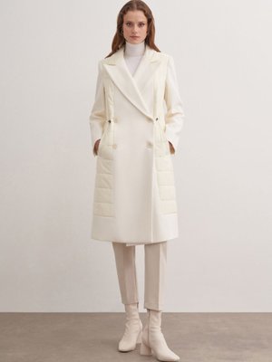 Belden Büzgülü Düğme Detaylı Mont