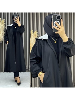 Kapüşonlu Trençkot