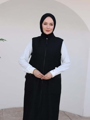 Armine Trend Yeni Sezon Kış Fermuarlı Cepli Yelek