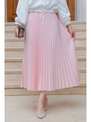 Açık Pudra Elısa Pılıselı Etek Açık Pudra Elısa Pılıselı Etek