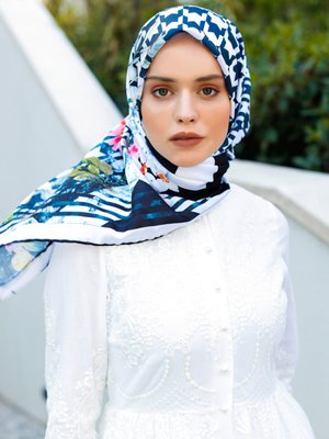 Şal Evi Kristal Twill Eşarp Renkli Şal Evi Kristal Twill Eşarp Renkli