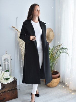 Siyah Kaşe Kaban Astarlı