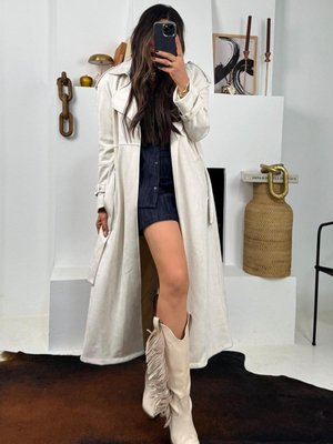 Taş Güderi Trençkot Model Kaban