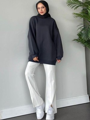 Oversize Bisiklet Yaka Sweatshirt Oversize Bisiklet Yaka Sweatshirt
