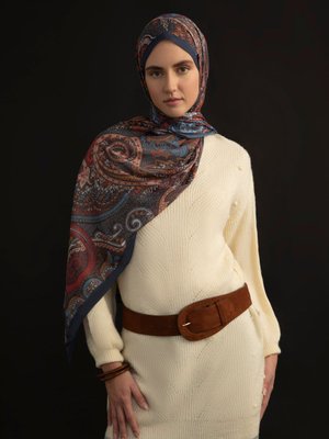 Etnik Desenli Şal Cok Renkli