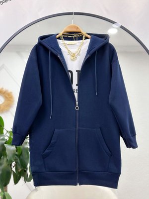 Kapşonlu İplik Ceket