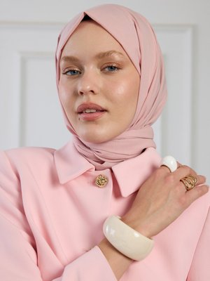 Pembe Pure Pamuk Şal Soft