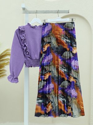 Dijital Baskılı Pliseli Etek Dijital Baskılı Pliseli Etek