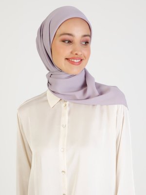 Lila Krep Eşarp