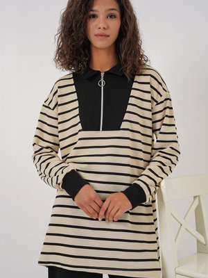 Fermuarlı Tunik Siyah Fermuarlı Tunik Siyah