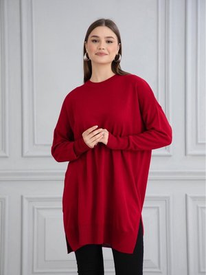 İnce Merserize Oversize Salaş Triko Tunik