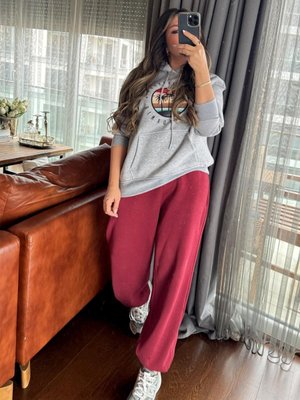 Gri California Kapüşonlu Sweatshirt Gri California Kapüşonlu Sweatshirt
