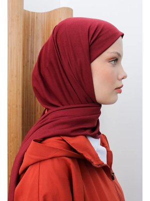 Vişne Penye Modal Şal