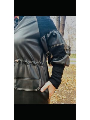 Çelik Örme Detaylı Deri Kap