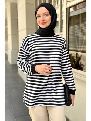 Dalton Siyah Çizgili Tunik Dalton Siyah Çizgili Tunik