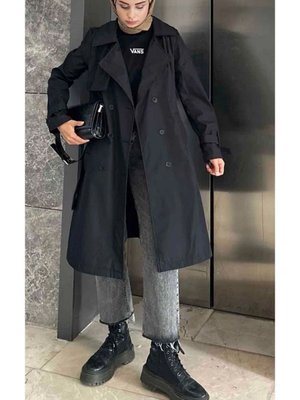 Kadın Kuşaklı Uzun Trençkot Yeni Sezon